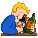 🍺-Fallout Vault Boy, Telegram Sticker