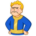 😠-Fallout Vault Boy, Telegram Sticker