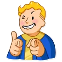 😉-Fallout Vault Boy, Telegram Sticker