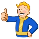 👍-Fallout Vault Boy, Telegram Sticker