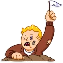 🤕-Fallout Vault Boy, Telegram Sticker
