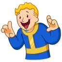 🤤-Fallout Vault Boy, Telegram Sticker