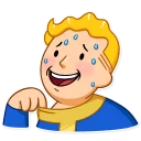 😅-Fallout Vault Boy, Telegram Sticker