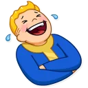 😂-Fallout Vault Boy, Telegram Sticker