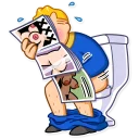 🍆-Fallout Vault Boy, Telegram Sticker
