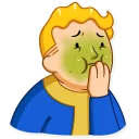 🤢-Fallout Vault Boy, Telegram Sticker