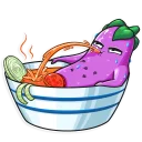 😏-The Vegan Six, Telegram Sticker
