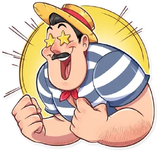 🤩-Bernardo Gondolier, Telegram Sticker