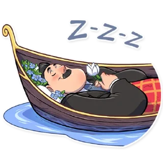 😴-Bernardo Gondolier, Telegram Sticker