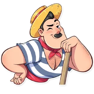 😉-Bernardo Gondolier, Telegram Sticker