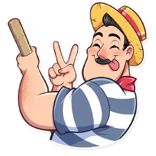 ✌️-Bernardo Gondolier, Telegram Sticker