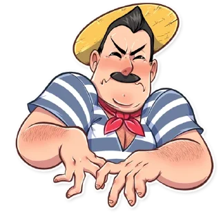 😣-Bernardo Gondolier, Telegram Sticker