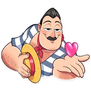 😘-Bernardo Gondolier, Telegram Sticker