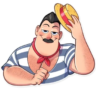 👋-Bernardo Gondolier, Telegram Sticker