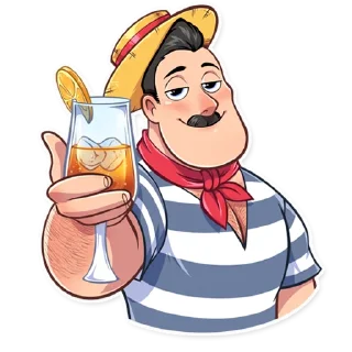 🍷-Bernardo Gondolier, Telegram Sticker