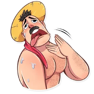 🥵-Bernardo Gondolier, Telegram Sticker
