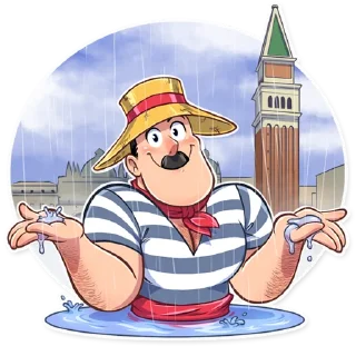 🤷‍♂️-Bernardo Gondolier, Telegram Sticker
