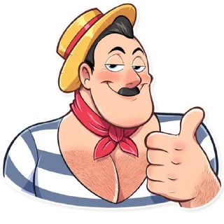 👍-Bernardo Gondolier, Telegram Sticker