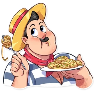 🤤-Bernardo Gondolier, Telegram Sticker