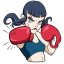 💪-Bad Girl, Telegram Sticker