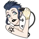 💇-Bad Girl, Telegram Sticker