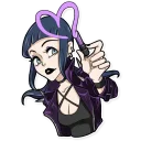 💜-Bad Girl, Telegram Sticker