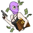 💰-Bad Girl, Telegram Sticker