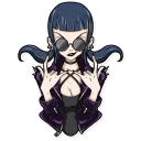 🤘-Bad Girl, Telegram Sticker