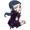 😏-Bad Girl, Telegram Sticker