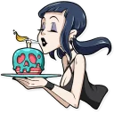 🎂-Bad Girl, Telegram Sticker