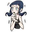 😨-Bad Girl, Telegram Sticker