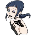 😉-Bad Girl, Telegram Sticker