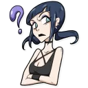 ❓-Bad Girl, Telegram Sticker