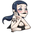 😊-Bad Girl, Telegram Sticker