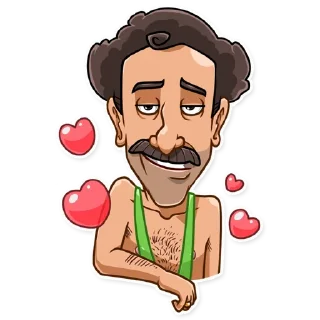 😍-Borat Sagdiyev, Telegram Sticker