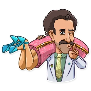 🤫-Borat Sagdiyev, Telegram Sticker