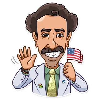 👋-Borat Sagdiyev, Telegram Sticker