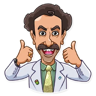 👍-Borat Sagdiyev, Telegram Sticker