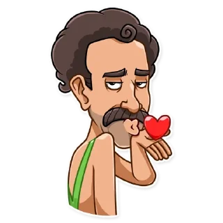 😘-Borat Sagdiyev, Telegram Sticker