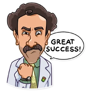 💪-Borat Sagdiyev, Telegram Sticker