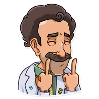🖕-Borat Sagdiyev, Telegram Sticker