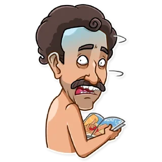 😨-Borat Sagdiyev, Telegram Sticker