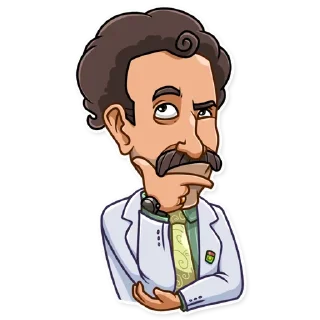 🤔-Borat Sagdiyev, Telegram Sticker