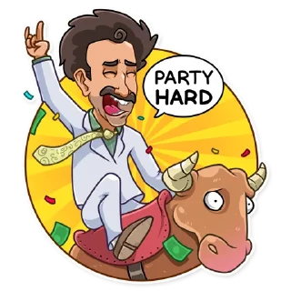 🥳-Borat Sagdiyev, Telegram Sticker