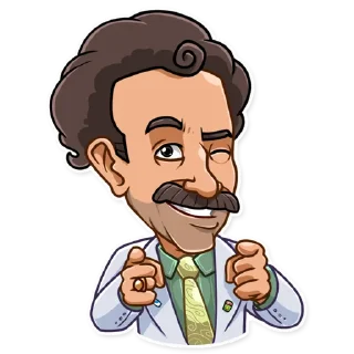 😉-Borat Sagdiyev, Telegram Sticker