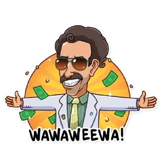 🤑-Borat Sagdiyev, Telegram Sticker