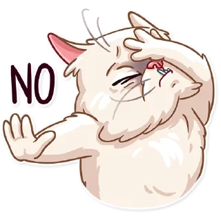 ✋-Pretty Cat, Telegram Sticker