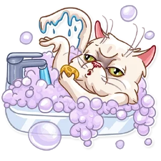 🛁-Pretty Cat, Telegram Sticker