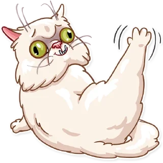 👋-Pretty Cat, Telegram Sticker
