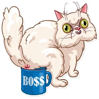 😈-Pretty Cat, Telegram Sticker